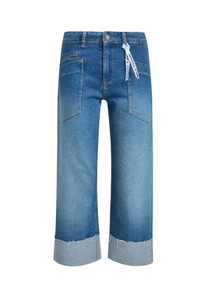 Smith&Soul, SMITH&SOUL JEANS REGULAR FIT MIT BREITEM UMSCHLAG - Wide Leg - denim
