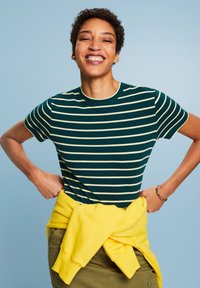 Esprit SOLID - T-Shirt print - dark teel green