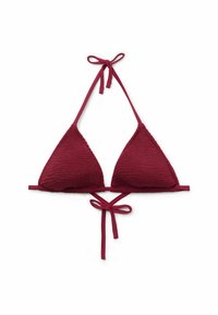 CRINCKLE WAVES - Bikinitop - e crinkle waves cherry red