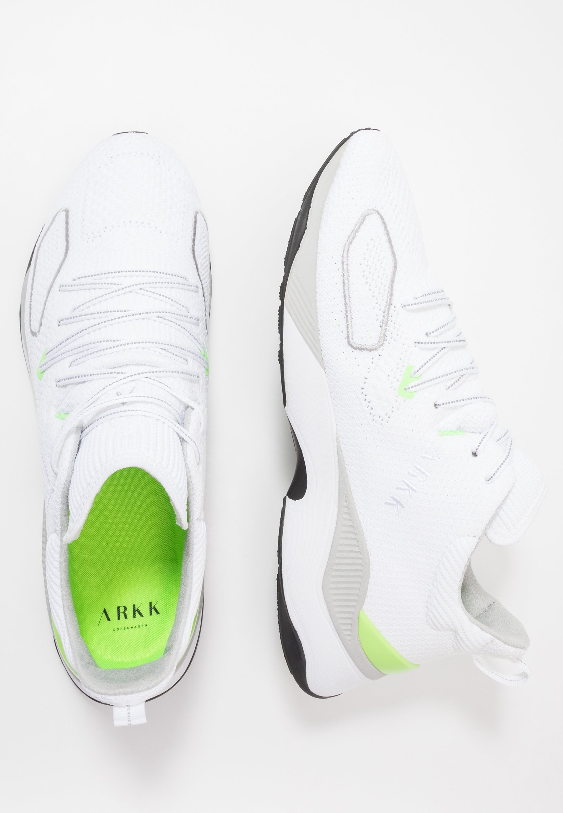 ARKK Copenhagen FORTHLINE Joggesko whitevivid green ARKK Copenhagen FORTHLINE - Joggesko - white/vivid green