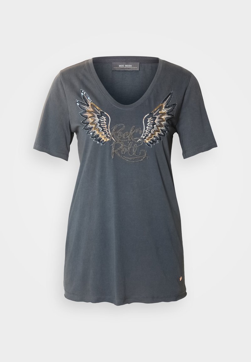 Mos Mosh TEE - Print T-shirt - salute navy/dark blue - Zalando.co.uk