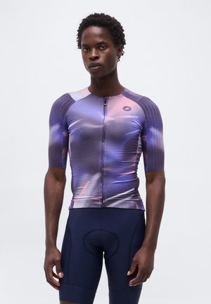 Castelli AERO RACE 8S - Μπλούζα ποδηλασίας - night shade/rosa