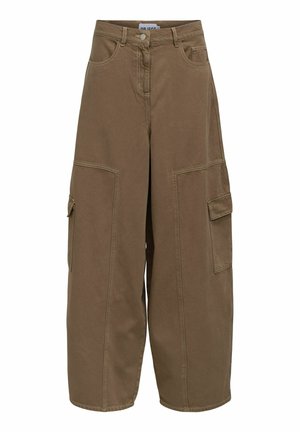 Object, TROUSERS CARGO - Jean boyfriend - desert taupe