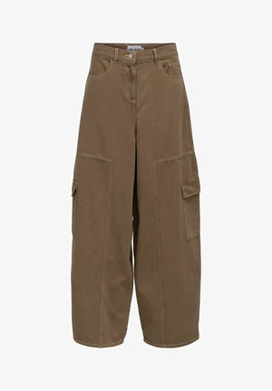 Object, TROUSERS CARGO - Jean boyfriend - desert taupe