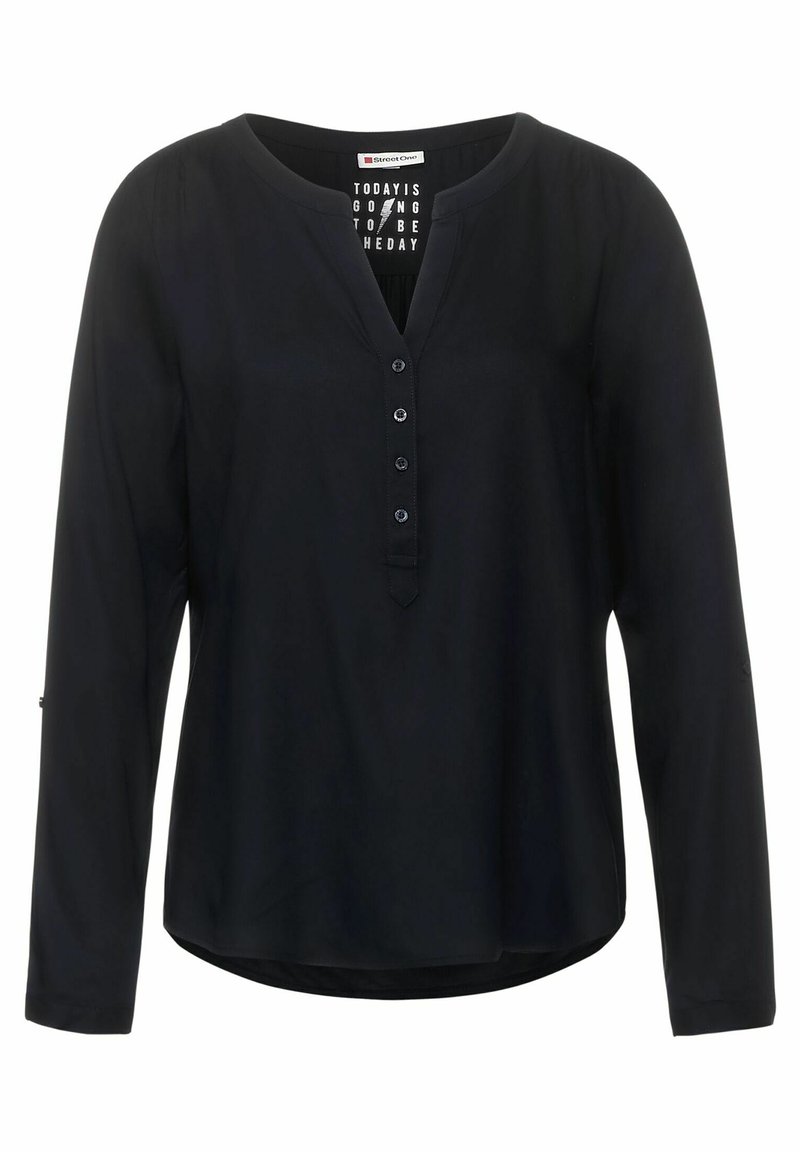 Damen Hemdblusen | Street One Bluse blau/dunkelblau - FJ50178 Damen Hemdblusen | Street One Bluse blau/dunkelblau - FJ50178