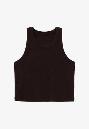 aim’n®, EASE RIBBED TANK TOP - Top - chocolate