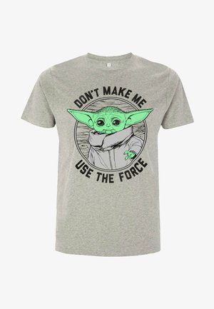 Star Wars STAR WARS: THE MANDALORIAN DON'T MAKE ME UNISEX - Triko s potiskem - melange grey
