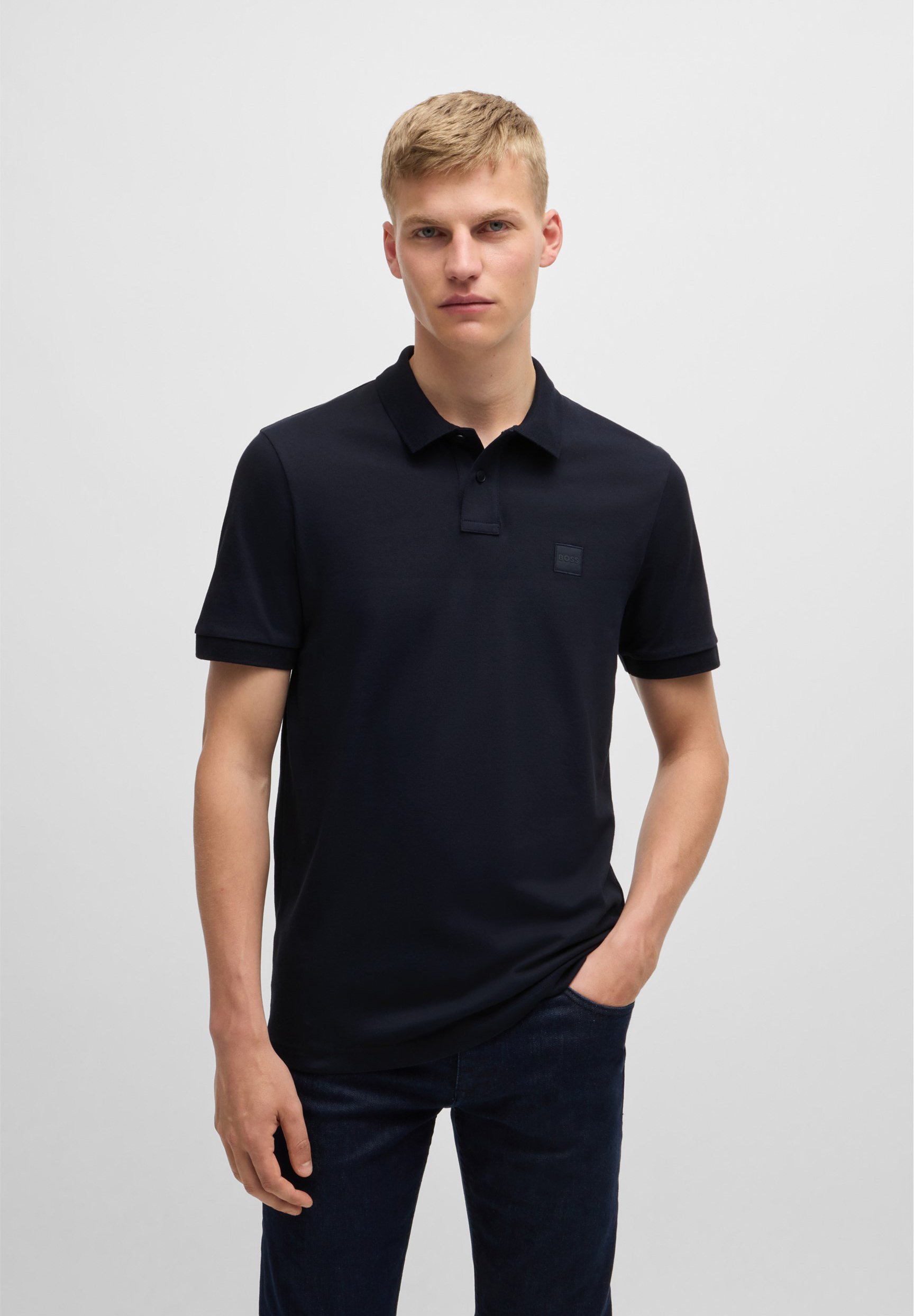 BOSS PASSENGER Polo shirt dark blue Zalando