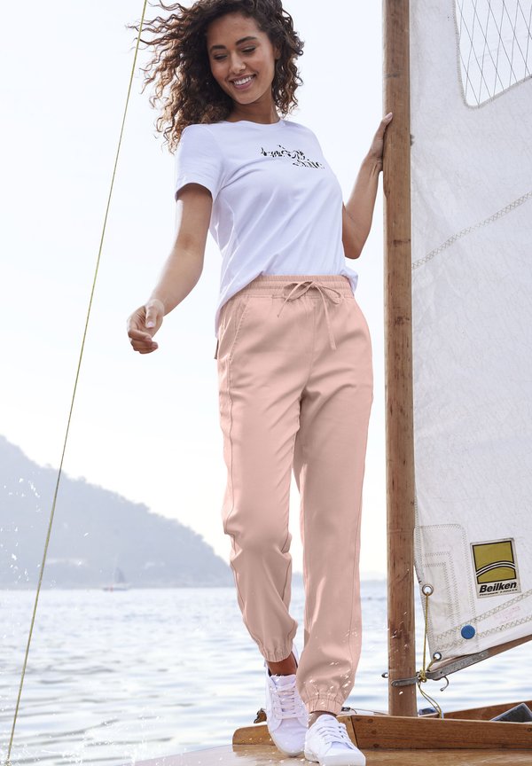 SCHLUPF - Stoffhose - peach