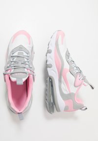 Nike Sportswear Air Max 270 React Zapatillas White Pink Light Smoke Grey Metallic Silver Blanco Zalando Es