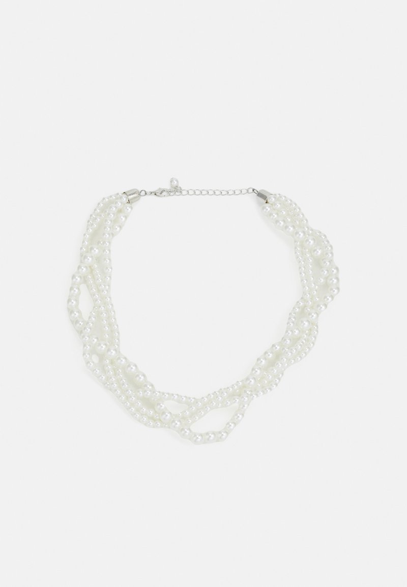 Pieces PCTENNA NECKLACE - Necklace - white/silver-coloured