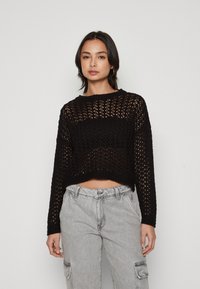 Vero Moda Petite - VMMILLO - Striktrøje - black Miniaturebillede 1