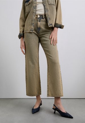 WASHEDANKLE  - Vaqueros rectos - olive