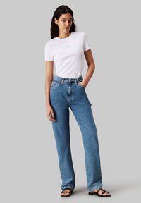 Calvin Klein Jeans LABEL  - T-shirts print - bright white