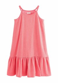 Next REGULAR FIT - STRAPPY HALTER - Freizeitkleid - coral pink stripe