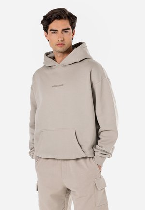 COLNE LOGO HOODIE - Hoodie - washed warm white