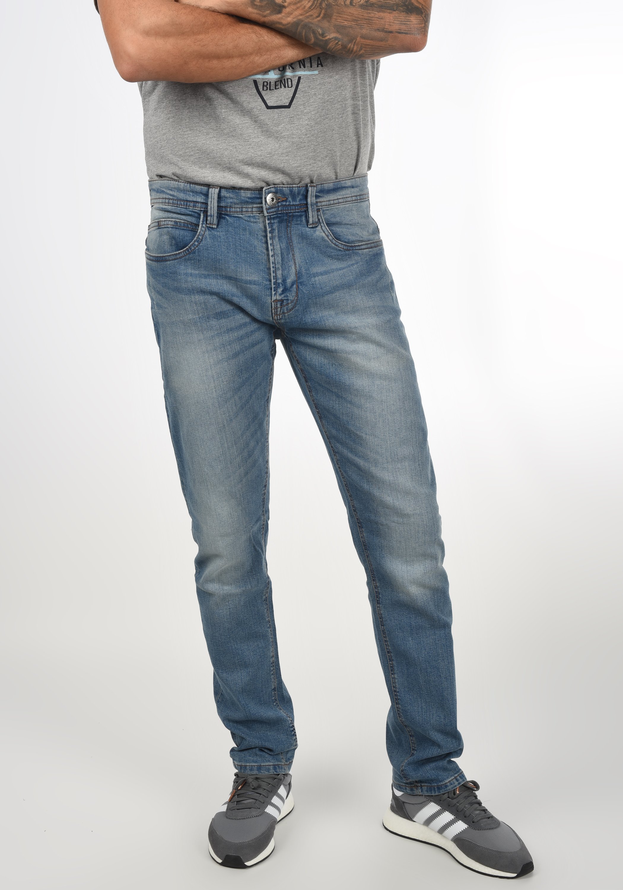 INDICODE JEANS IDQUEBEC - Slim fit jeans - blue/blue denim - Zalando.de