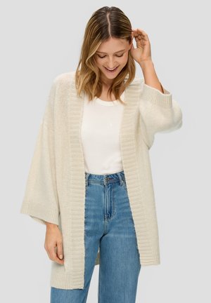 OVERSIZE - Strickjacke - beige