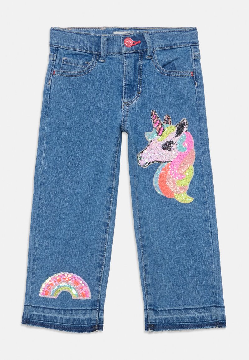 Billieblush - EXCLUSIVE JUNIOR UNICORN TROUSERS - Jeans straight leg - denim blue, Forstørre