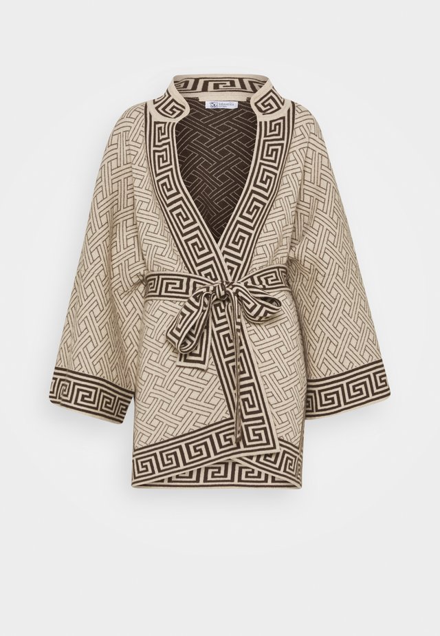 DYNASTY KIMONO JACKET - Cardigan - natural/dark chocolate