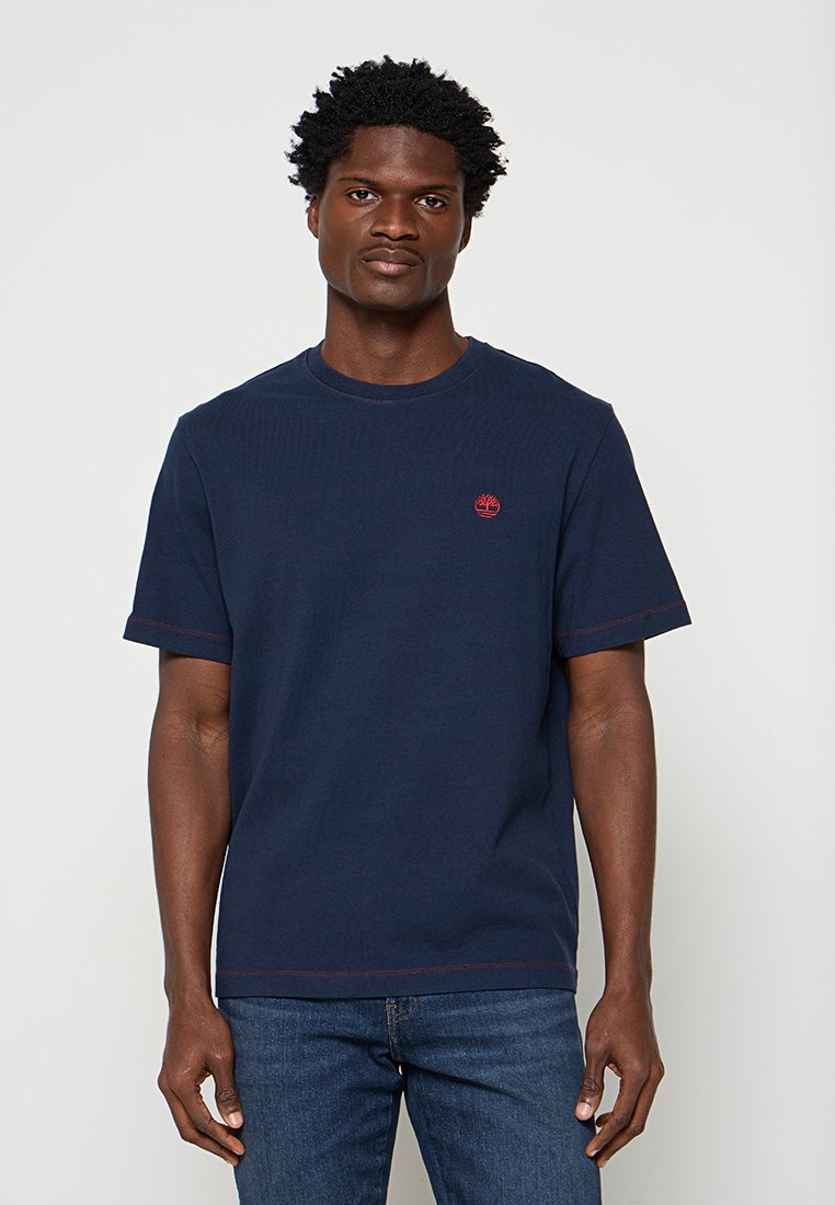 Timberland T-shirt print donkerblauw