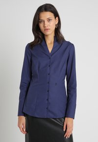 Seidensticker - BUSINESS GOBLET COLLAR REGULAR FIT - Overhemdblouse - dunkelblau Miniatuurafbeelding 1