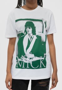 Paradiso Clothing THE ROLLING STONES RETRO MICK JAGGER PHOTO - Print T-shirt - white