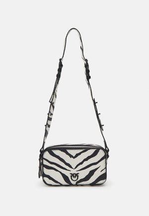 CAMERA CASE - Bandolera - bianco/nero
