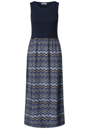 Street One, MIDI-KLEID MIT STRUKTURROCK - Robe de jour - deep blue