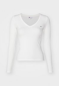 Tommy Jeans SLIM ESSENTIAL - Long sleeved top - ecru