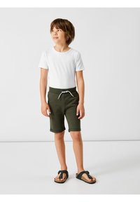 Name it 2ER-SET ELASTISCHER BUND - Tracksuit bottoms - grün-2