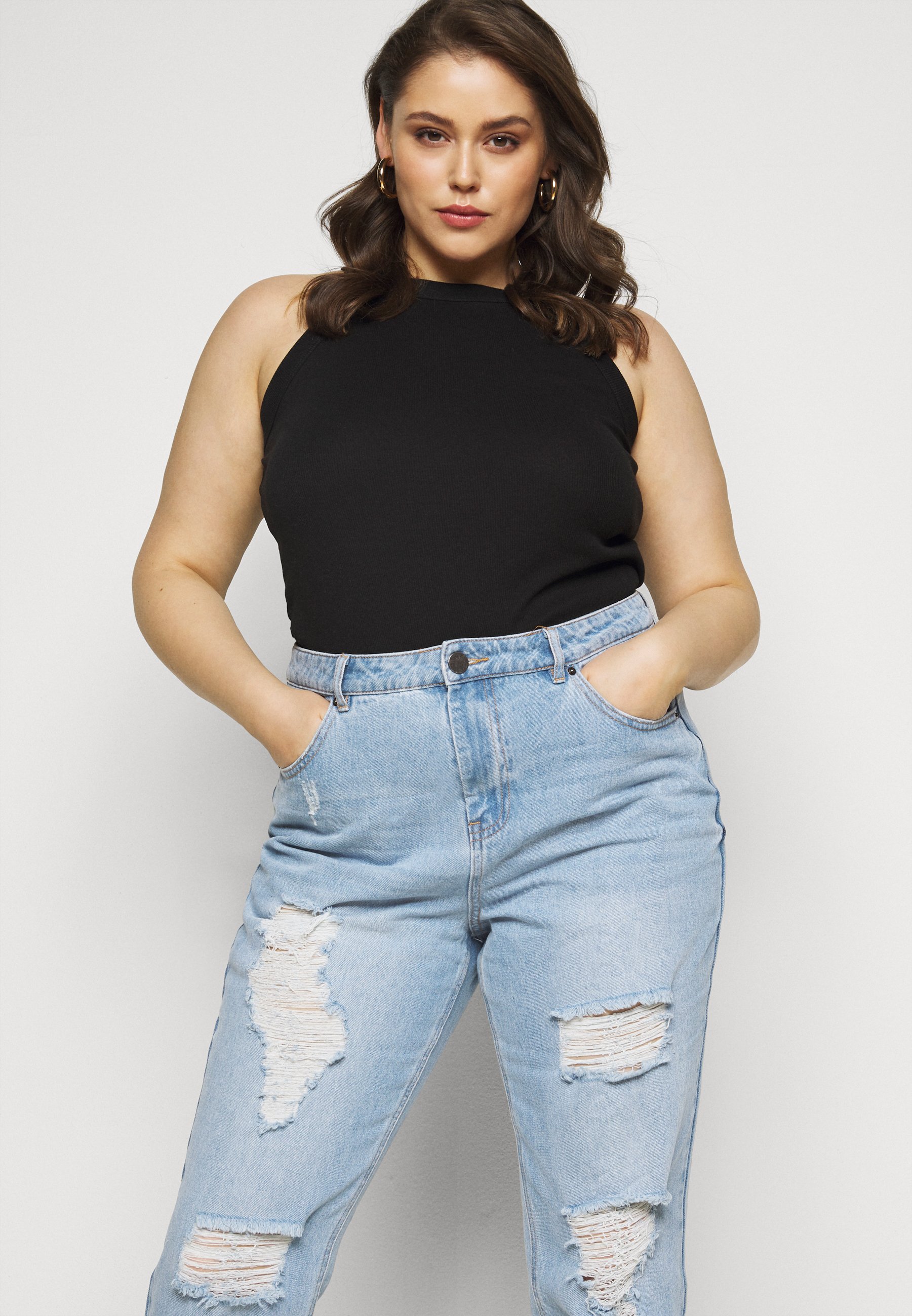non stretch plus size jeans