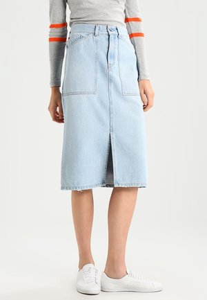 Jeansrock - light-blue denim