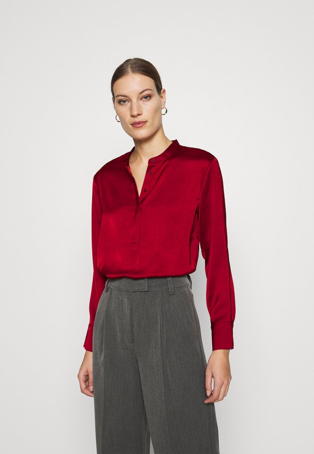 TUNIC HIGH SLIT - Blouse - mulled cranberry