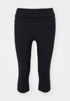 SOFT FOLD OVER CAPRI - Tights - black