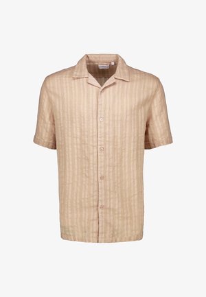 Lindbergh, LINDBERGH STRUCTURE RESORT SHIRT S/S - Hemd - sand