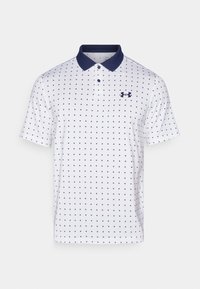 Under Armour MATCHPLAY PRINTED - Polo shirt - white/midnight navy