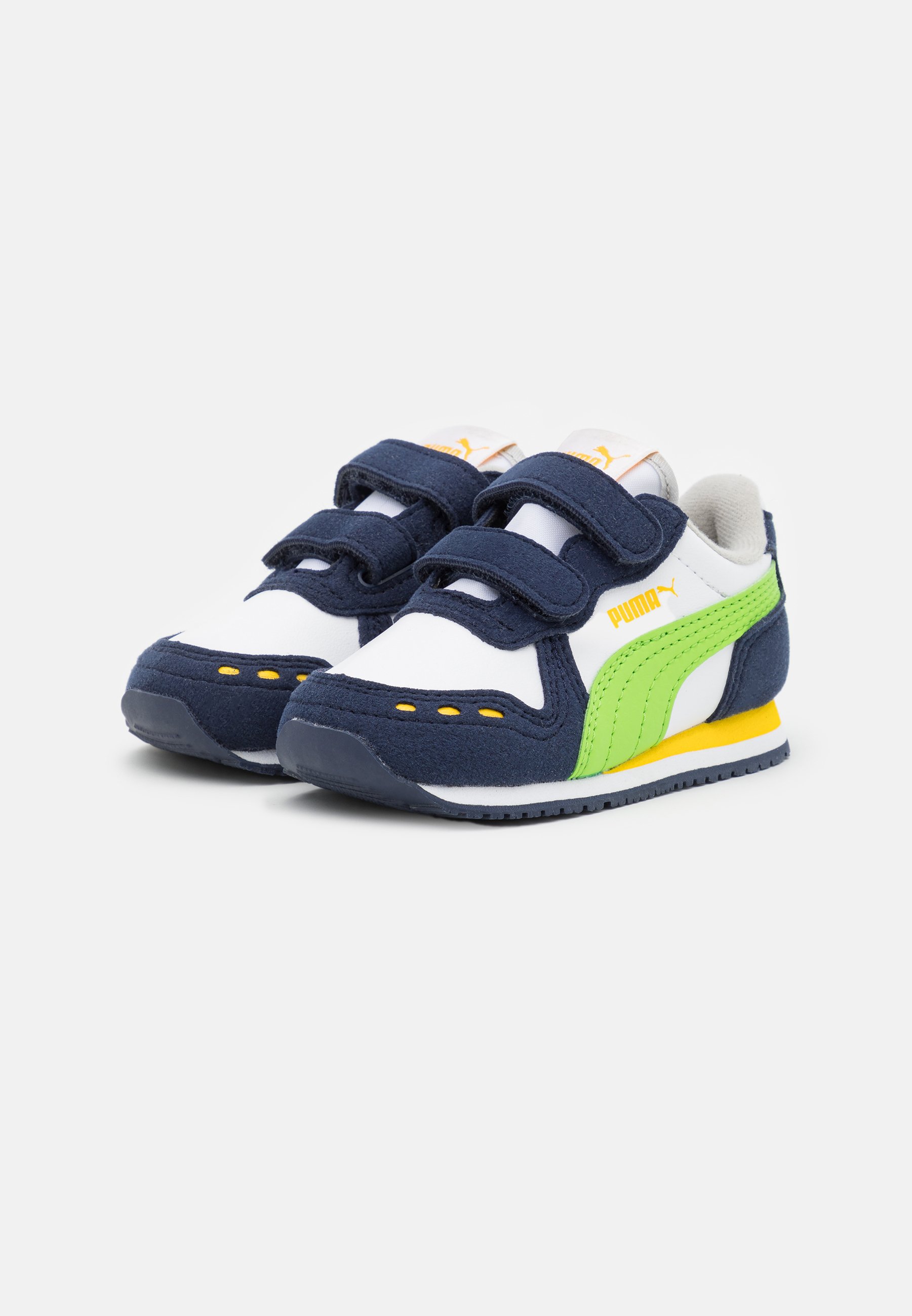 green flash velcro trainers