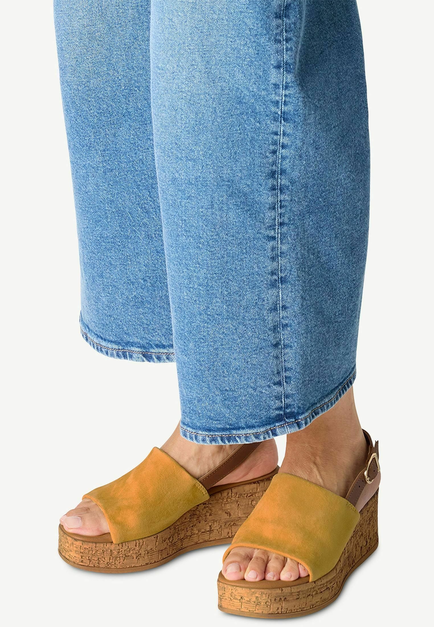 Tamaris Sandali con plateau yellow/giallo