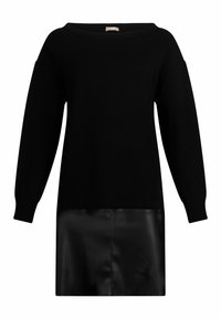 LIU JO KURZES - Abito in maglia - black