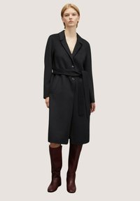 Motivi MIDI MONOPETTO IN DOUBLE - Trench - nero