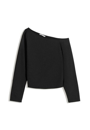 LONG-SLEEVE WITH ASYMMETRIC NECKLINE - Longsleeve - black