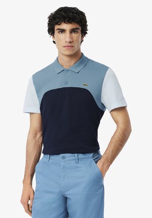 KURZARM - Polo - bleu marine bleu bleu clair