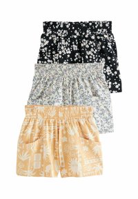 Next - REGULAR FIT 3 PACK - Kratke hlače - monochrome ochre floral Miniaturna slika 1