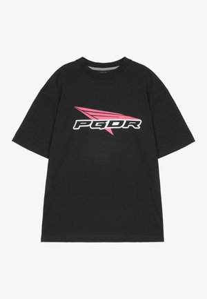 Pegador BLAMOR OVERSIZED TEE - Print T-shirt - washed black