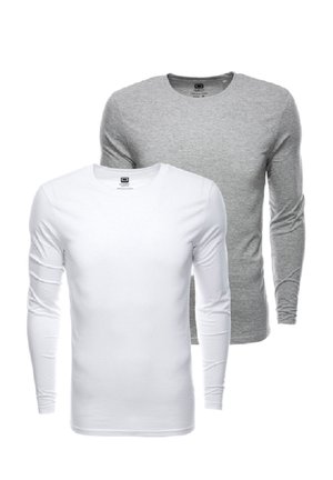 SET OF TWO LONGSLEEVE Z43 - Top s dlouhým rukávem - white and grey melange