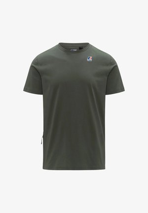 K-Way, LEONIDE T-SHIRT - T-shirt basic - green/blackish-wmr