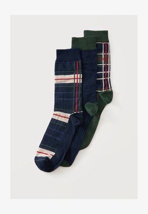 Barbour, TARTAN GIFT BOX UNISEX 3 PACK - Чорапи - evergreen