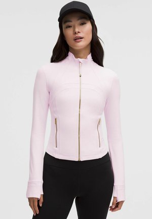 DEFINE CROPPED JACKET *NULU™ - Športna jopa s kapuco na zadrgo - blissful pink/gold gold