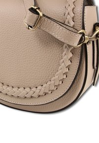 DrachenLeder Schoudertas - taupe, beige